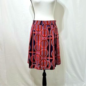 Banana Republic geometric pleated skirt size 2 w315450